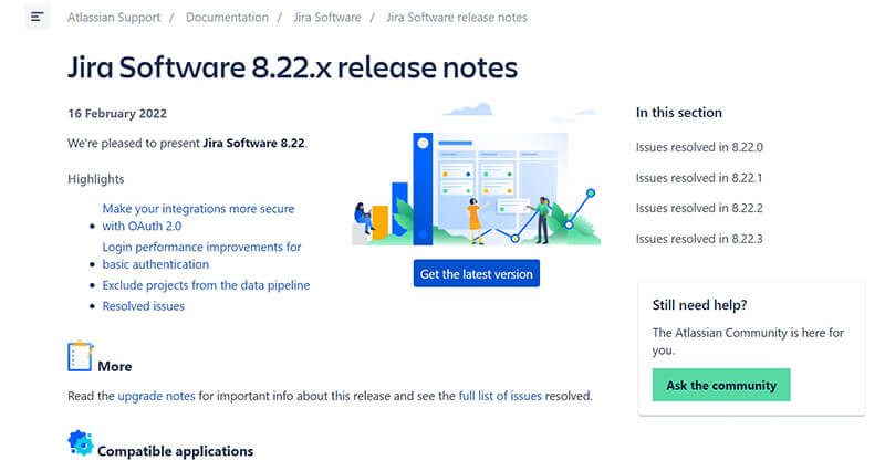 jira release notes