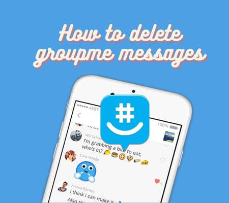 how to delete groupme messages
