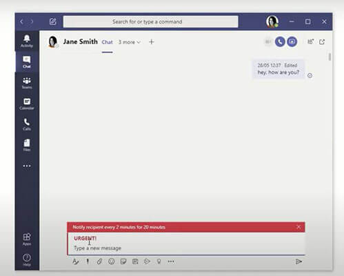 add message in teams